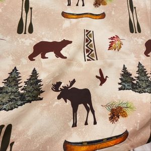 Cabin shower curtain